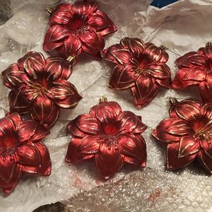 Poinsettia ornaments